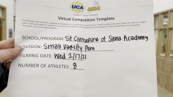 St Catherine of Siena [Small Varsity - Pom] 2021 UDA Spirit of the Midwest Virtual Challenge
