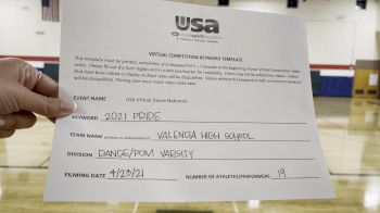 Valencia High School [Dance/Pom Varsity] 2021 USA Spirit & Dance Virtual National Championships