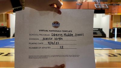 Liberty Middle School [Virtual Junior High Finals] 2021 UCA National High School Cheerleading Championship