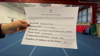 Colorado Lightning Athletics - Sapphire [Junior Pom] Varsity All Star Virtual Competition Series: Event II