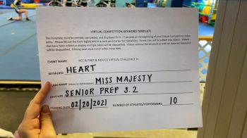 Reign Forces - Miss Majesty [L3.2 Senior - PREP] 2021 Varsity Rec, Prep & Novice Virtual Challenge IV