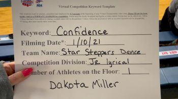 Star Steppers Dance - Dakota Miller [Junior Solo - Contemporary/Lyrical] 2021 NDA All-Star National Championship