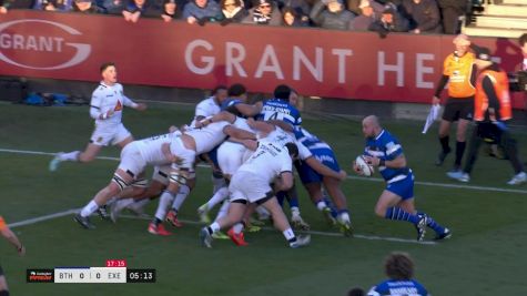 Beno Obano with a Long Try vs Exeter Chiefs