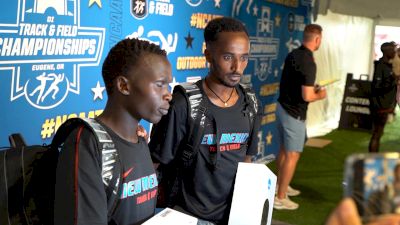 Ishmael Kipkurui and Habtom Samuel After Sweeping NCAA 10,000m Championship