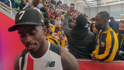 Trayvon Bromell After His Hard Fought 200m Win