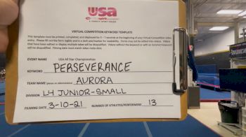 Nor Cal Elite All Stars - San Ramon - Aurora [L4 Junior] 2021 USA All Star Virtual Championships