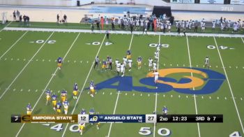 Emporia State vs Angelo State Football Highlights | LSC Football