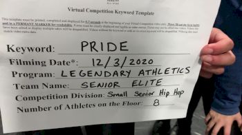 Legendary Athletics - Senior Elite [Senior - Hip Hop] 2020 WSF All Star Cheer & Dance Virtual Championship