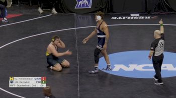 285 lb Quarterfinal, Greg Kerkvliet, Penn State vs Josh Heindselman, Michigan