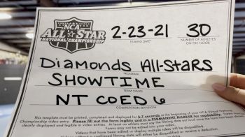 Diamonds All Stars Showtime - Showtime [L6 International Open Coed - NT] 2021 NCA All-Star Virtual National Championship