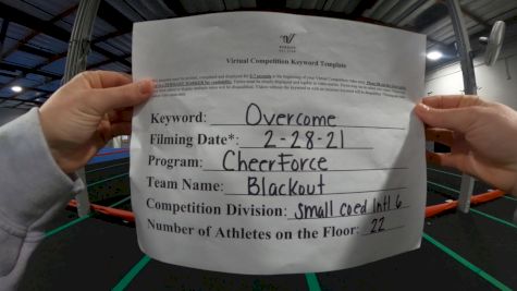 CheerForce - Blackout [L6 International Open Coed - Small] 2021 Spirit Sports: Virtual Duel in the Desert
