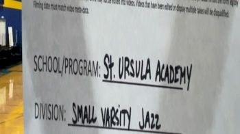 St Ursula Academy [Small Varsity - Jazz] 2021 UCA & UDA March Virtual Challenge