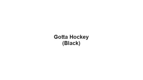 Gotta Hockey Black (CO)