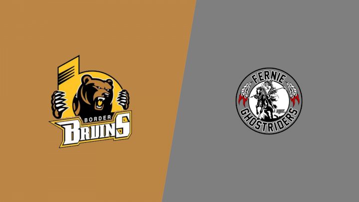 2024 Grand Forks Border Bruins vs Fernie Ghostriders