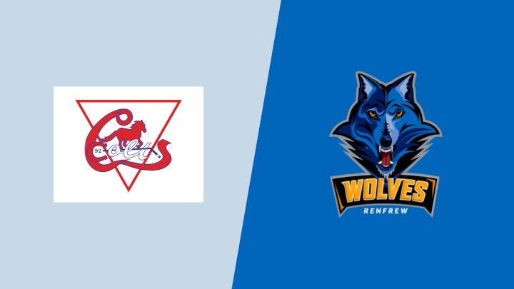 2025 Cornwall Colts vs Renfrew Wolves