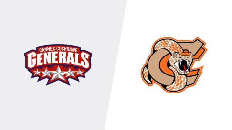 2026 Cannex Cochrane Generals vs Coaldale Copperheads