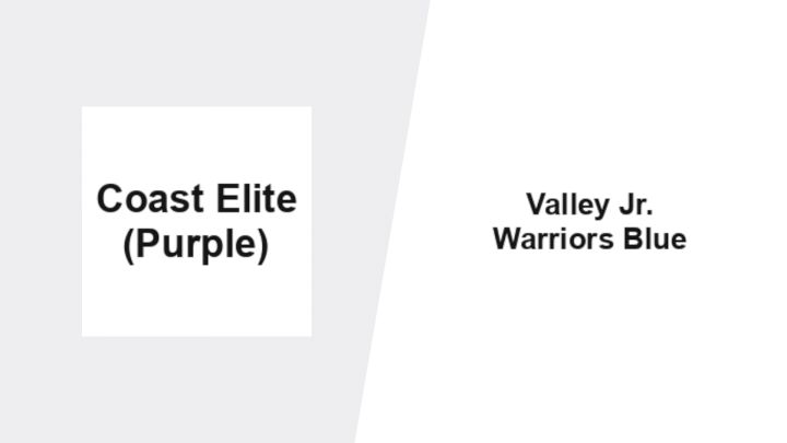 2026 Coast Elite Purple (Jr. A) vs Warriors Blue