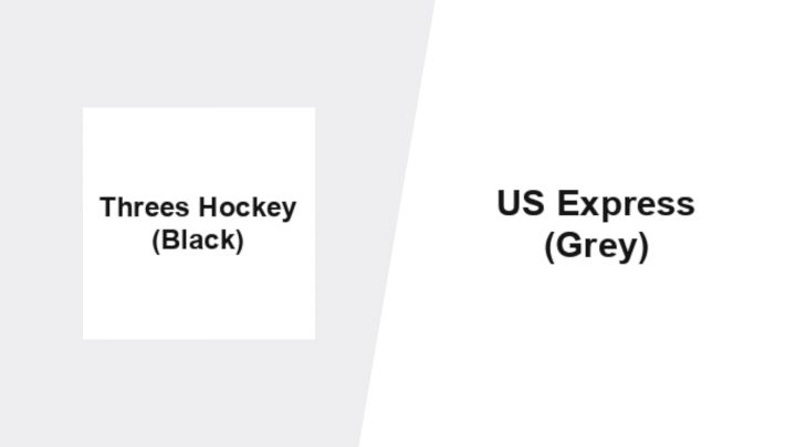 2026 Threes Hockey Black (Elite) vs Express Grey