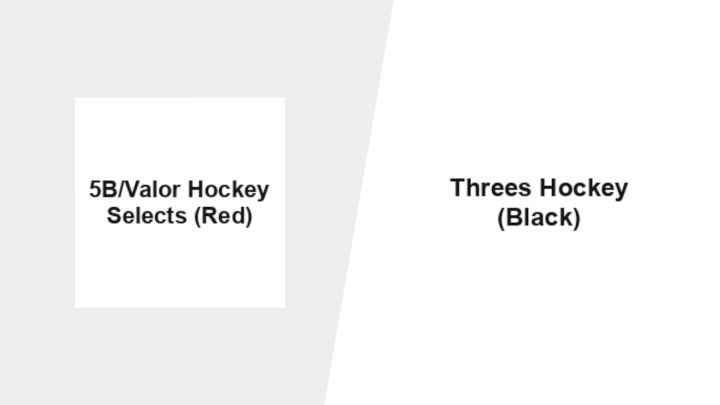 2026 5B/Valor Selects Red vs Threes Hockey Black (Elite)