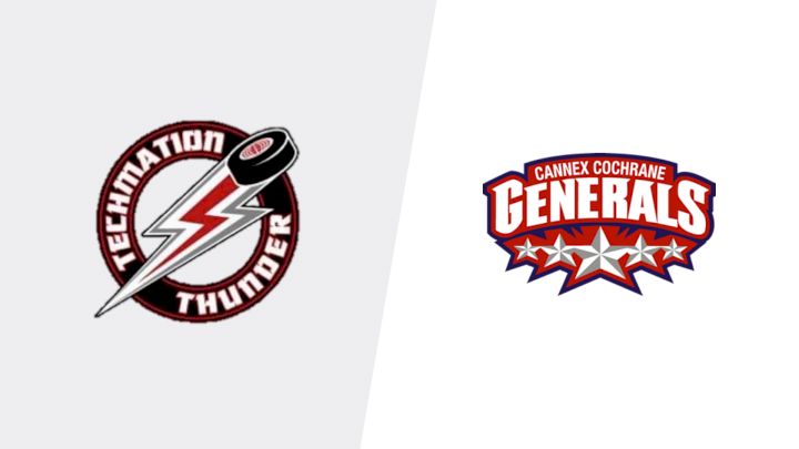 2026 Airdrie Techmation Thunder vs Cannex Cochrane Generals