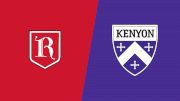 Replay: Rhodes College vs Kenyon | Sep 20 @ 11 AM