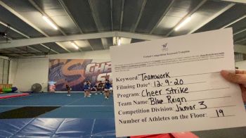 Cheer Strike Allstars - Blue Reign [Level 3 L3 Junior - D2 - Small - B] Varsity All Star Virtual Competition Series: Event VII