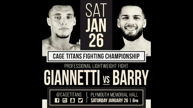 Cage Titans XLII: Connor Barry vs Joe Giannetti 