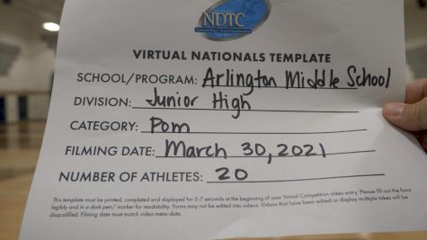 Arlington Middle School [Junior High - Pom Virtual Semi Finals] 2021 UDA National Dance Team Championship