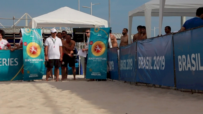 70 kg Beach Wrestling, Reece Humphrey, USA vs Miguel Passo, POR