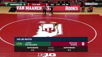 149lbs Match: Graham Rooks, Indiana vs Jaden Van Maanen, North Dakota State