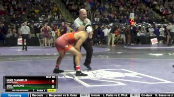 157 lbs QF, Mike D'Angelo, Unattached vs Eric Barone, Illinois