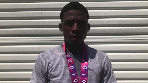 Khaleb McRae wins the 17-18 400mH