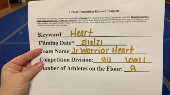 Averill Park Jr Warriors Cheer - Heart [L1 Traditional Recreation - 8 and Younger (NON)] 2021 Varsity Recreational Virtual Challenge III