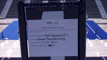 William Tennent High School [Varsity - Game Day] 2021 UCA February Virtual Challenge