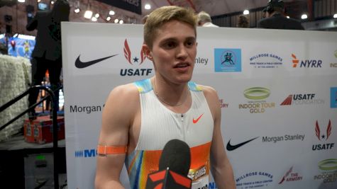 Cooper Lutkenhaus After His Millrose Games 600m Victory In A New World Lead