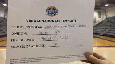 Desoto Central Middle School [Virtual Junior High Finals] 2021 UCA National High School Cheerleading Championship