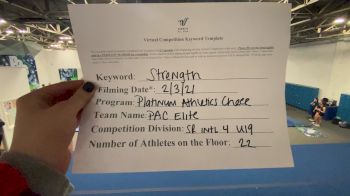 Platinum Athletics - PAC Elite [L4 - U19] 2021 Varsity All Star Winter Virtual Competition Series: Event II