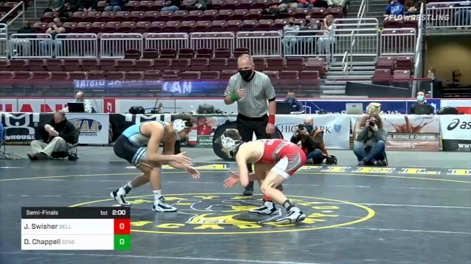 132 lbs Semifinal - Dylan Chappell (Seneca Valley) vs Jude Swisher ...