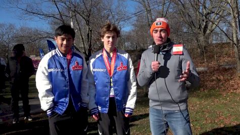 Nathan Lee and Teddy Hojlo Post-Race Brooks XC Northeast Championships