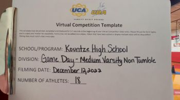 Kountze High School [Game Day Medium Varsity - NT] 2022 UCA & UDA December Virtual Regional