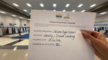 Helena High School [Varsity - Crowd Leading] 2022 UCA & UDA Virtual Game Day Kick-Off