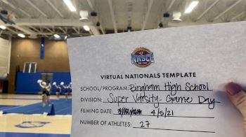 Bingham High School [Virtual Super Varsity - Game Day Finals] 2021 UCA National High School Cheerleading Championship