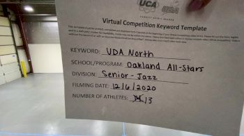 Oakland All Stars [Senior Jazz] 2020 UDA North Virtual Dance Challenge