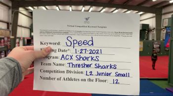 ACX Sharks - Thresher Sharks [L2 Junior - Small] 2021 Varsity All Star Winter Virtual Competition Series: Event I