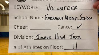 Farragut Middle School [Middle School - Jazz] 2021 TSSAA Cheer & Dance Virtual State Championships