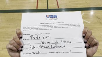 Poway High School [Open - Solo Finals] 2021 USA Spirit & Dance Virtual National Championships