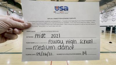 Poway High School [Dance Varsity - Medium Finals] 2021 USA Spirit & Dance Virtual National Championships
