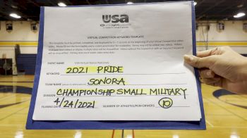 Sonora High School [Military Varsity - Small Finals] 2021 USA Spirit & Dance Virtual National Championships