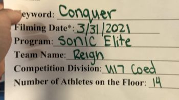 Sonic Elite All Stars - Reign [L4 - U17 Coed] 2021 Varsity All Star Winter Virtual Competition Series: Event V