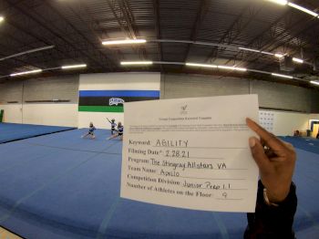 The Stingray Allstars - Apollo [L1.1 Junior - PREP] 2021 Varsity All Star Winter Virtual Competition Series: Event III